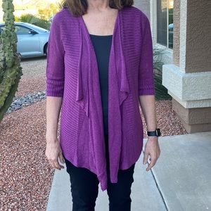 Eileen Fisher Purple Cardigan